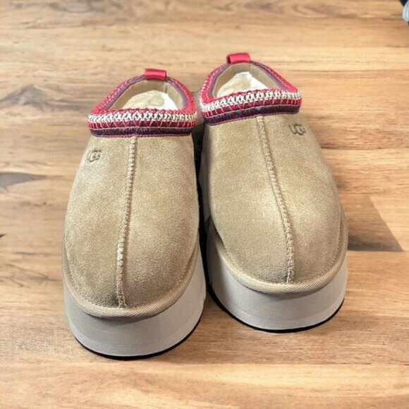 UGG TAZZ Platform Slippers Womens shoes Chestnut - Picture 2 of 4